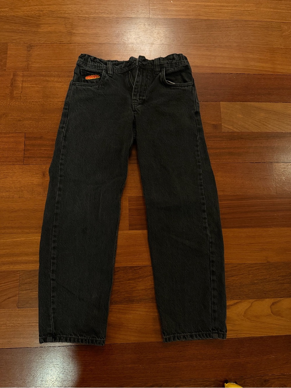 Boy’s Black Denim Jeans - adjustable waist Classic Straight Fit